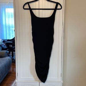 Black maternity bodycon dress